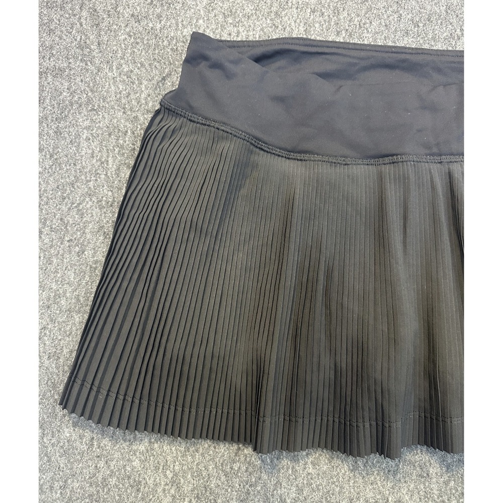 Lululemon Pleat To Street Skirt III Skort Shorts Black Size 4 Tennis Pickleball - Picture 5 of 16